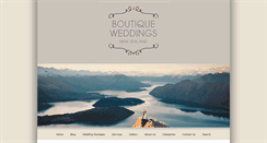 Desktop Screenshot of boutiqueweddingsnz.com